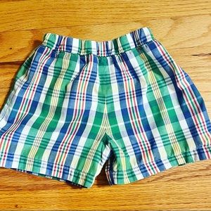 EUC TBBC plaid Sheffield shorts size 4t